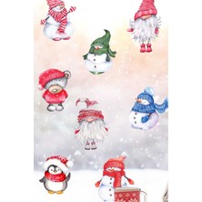 Piksel Grafik Yılbaşı Temalı Mini Set Sticker