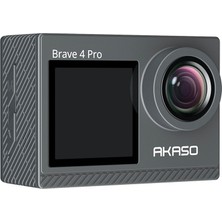 Akaso Brave 4 Pro Dual Screens 4K 30FPS Wi-Fi Aksiyon Kamera ve Aksesuar Seti (Akaso Türkiye 2 Yıl Garantili)