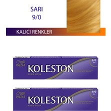 Wella Koleston 2 Adet Single Tüp Boya Saç Boyası Sarı 9/0