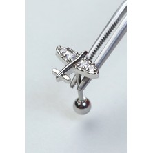 HD Piercing Uçak Model Silver Piercing