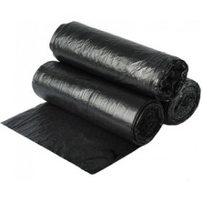 Yaşat Endüstriyel Çöp Torbası (800 GRAM) Jumbo Boy 80X110 800 Gram 100 Mikron Siyah Renkli 10'lu Rulo