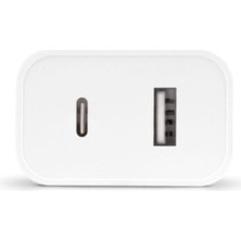 Ttec Smartcharger Duo Usb-C+Usb-A Seyahat Şarj Aleti 2.4A Beyaz 2SCS25B