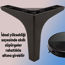 Nzb Lüks Mobilya Kanepe Sehpa Tv Ünitesi Koltuk Ayağı 14 cm Siyah Baza Ayak