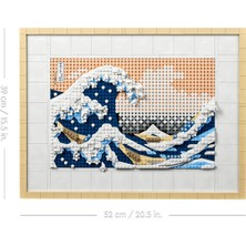 LEGO® Art Hokusai Büyük Dalga 31208 - Sanatseverler ve Yetişkinler için Japon Tablo Yapım Seti (1810 Parça)