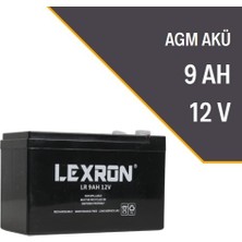 Lexron 12V 9AH Kuru Tip Akü