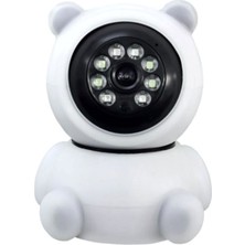 Pazariz Panda Görünümlü 360° 1080P Ip Güvenlik Kamerası Gece Görüşlü Bebek Bakıcı Ip Wifi Kamerası