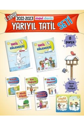 Mavi Deniz Yayınları 1.sınıf Yarıyıl Tatil Seti (2022-2023)