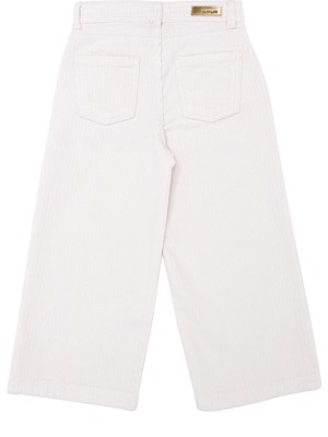 U.S. Polo Assn. Kız Çocuk Ekru Kanvas / Chino Pantolon 50254125-VR019