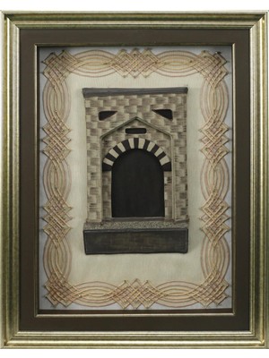 e38 EL İŞÇİLİĞİ KAYSERİ KAPALI ÇARŞI ŞİŞ DANTEL TABLO - 5524