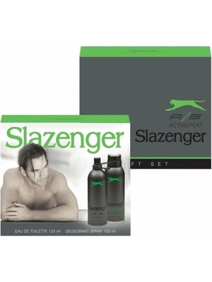 Slazenger Active Sport Erkek Parfüm 125 ml + 150 ml Deodorant Seti Ferah Koku5741039814058