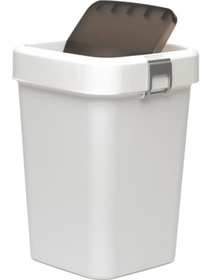 Motek Comfort Dust Bin Çöp Kovası (Beyaz) - 18 Lt