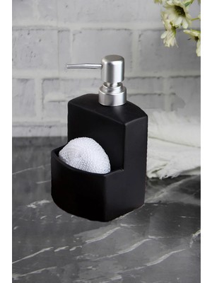 İliva Lüks Siyah Sıvı Sabunluk, Deterjanlık, Banyo ve Mutfak Sabunluğu