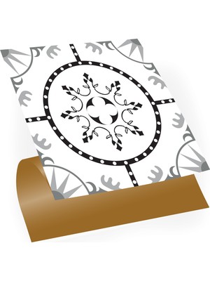 Tink Kendinden Yapışkanlı Geometrik Solo Desenli Pvc Karo 30X30 cm (4 Adet) 0,36 M2