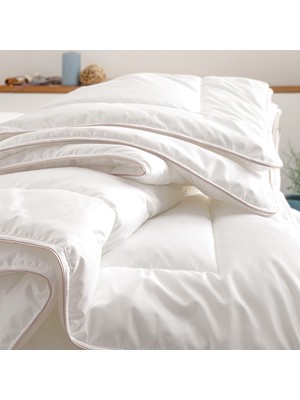 Yataş Bedding Lucent Çift Kişilik 1000 Tc Nano Elyaf Yorgan - Beyaz