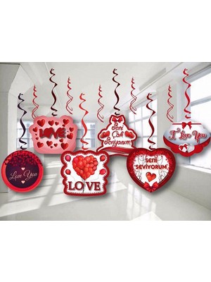 Hayaller Dükkanı Love Tavan Sarkıt Süs Set