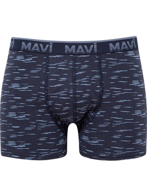 Mavi Erkek 3lü Lacivert Boxer Seti 0910612-83097