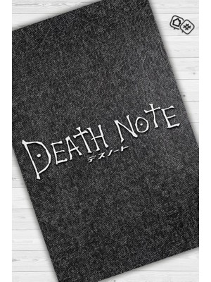 Homshtag Death Note Siyah Renkli Halı Modern Dokuma Tabanlı Anime Halısı Hediyelik Anime Sever Halı