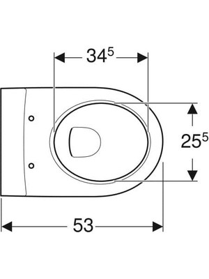 Isvea Geberit Icon Asma Klozet T53 Rimfree 501.002.00.1 ( Klozet Kapağı Dahildir )