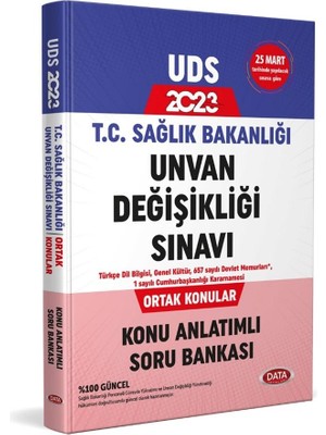 Data Yayınları 2023 T.c. Sağlık Bakanlığı Unvan Değişikliği Sınavı Ortak Konular Konu Anlatımlı Soru Bankası