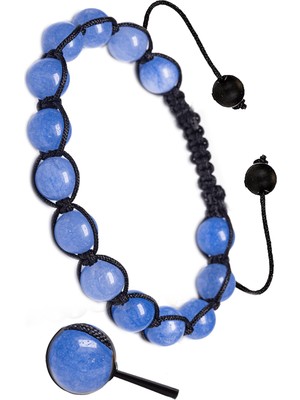 Tesbih Atölyesi Sertifikalı Makrome Angelit Taşı Bileklik (8 Mm) Melek Taşı