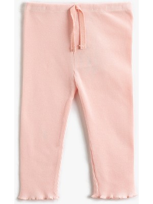 Koton Fitilli Basic Tayt Beli Lastikli Bağlamalı