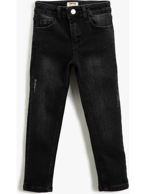 Koton Kot Pantolon Düz Paça Normal Bel - Straight Jean