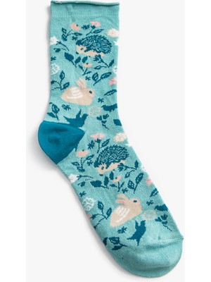 Koton Soket Çorap Hayvan Desenli