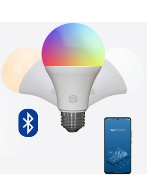 Şımart Türkiye Garantili Akıllı Bluetooth LED Ampul 16 Milyon Renk Seçeneği ile