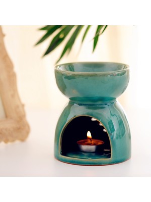 1xceramic Tealight Tutucu Yağ Brülörü Difüzör