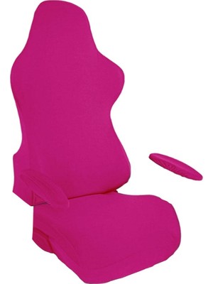 Kesoto Esnek Oyun Sandalyesi Slipcovers Toz Geçirmez Katı Yıkanabilir Bilgisayar Sandalyesi Koyu Pembe
