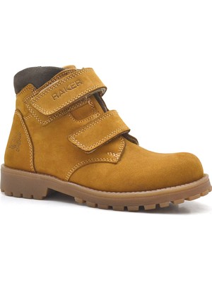 Rakerplus Sentor Hakiki Deri Sarı Cırtlı Kürklü Bot