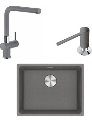 Franke Maris Mrg 210, 110-52 Üçlü Set, Stone Grey Renk