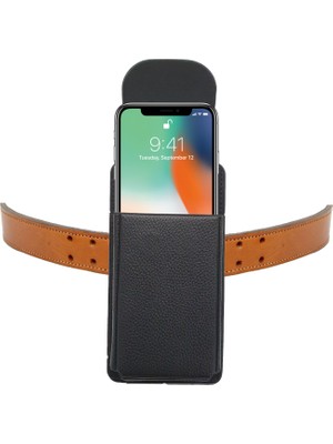 Vizyon iPhone x - Xs Bel Kemer Kılıfı | Kemere Takılan Kılıf iPhone Xs - x Kapaklı Kılıf