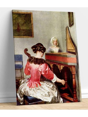 Gerard Ter Borch Konser Kanvas Tablo Ev Oda Dekorasyon