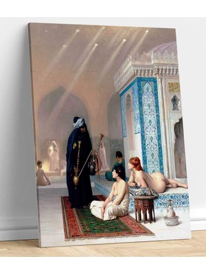 Jean Leon Gerome Harem Hamamı Tablo Ev Oda Dekorasyon