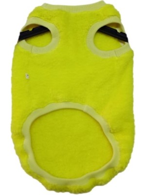 Gobo Welsoft Fosforlu Sarı Kolsuz Kedi Köpek Kıyafeti Elbisesi