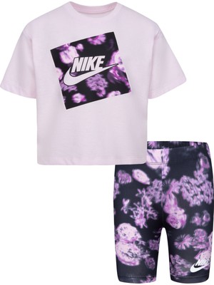 Nike Boxy Tee & Bıke Short Çocuk Takım 26K492-023