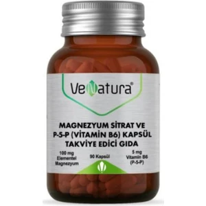 Magnezyum Sitrat Ve P5p (Vitamin B6) 90 Kapsül