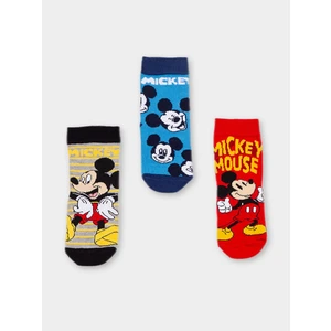 Mickey Mouse Lisanslı Erkek Çocuk 3 Çift Soket Çorap 20500