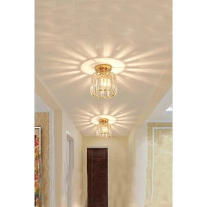 Istanbul Avize Plafonyer Tavan Gold Y-15 Kristal Taşlı Avize