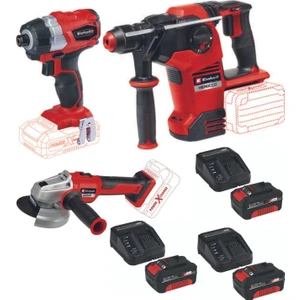 Te-Cı 18 Bl Axxio 18/115 Avuç Taşlama Herocco 38/28 Kırıcı Delici 3X4.0AH Akülü Kömürsüz Set