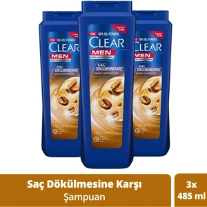 Men Kepeğe Karşı Etkili Şampuan Kahve Çekirdeği Özü 485 ml x 3