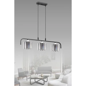 Nehir 3'lü Modern Kristal Başlıklı Sıralı Sarkıt Avize