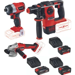 Te-Cı 18 Bl Axxio 18/115 Avuç Taşlama Herocco 18V Kırıcı Delici 2X4.0AH+2.5AH Akülü Kömürsüz Set