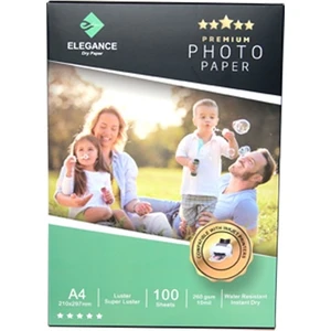 Elegance A4 210X297MM Mat / Lustre 260GSM 100ADET Fotoğraf Kağıdı
