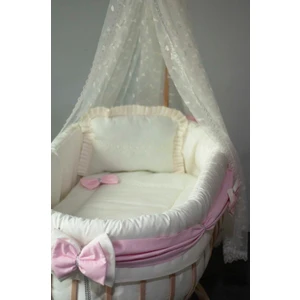 Kista Baby Sepet Beşik Bebek Uyku Seti Scarf (AHŞAP BEŞİK SETE DAHİL DEĞİLDİR)