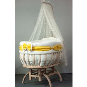 Kista Baby Sepet Beşik Bebek Uyku Seti Scarf (AHŞAP BEŞİK SETE DAHİL DEĞİLDİR)