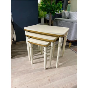 Kaya Home 3’lü Lüks Zigon Sehpa ( Lake Boya )