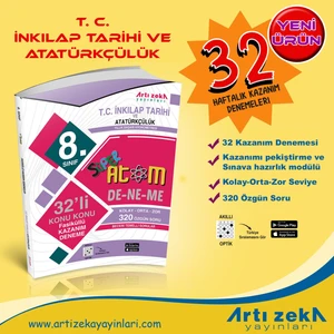 8. Sınıf Süper Atom Inkılap Tarihi ve Atatürkçülük 32 Fasikül Kazanım Deneme
