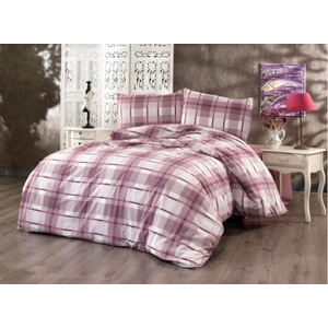 Aysalife Home  Geometrik Ekose Desen Tek Kişilik Pamuklu Nevresim Takımı